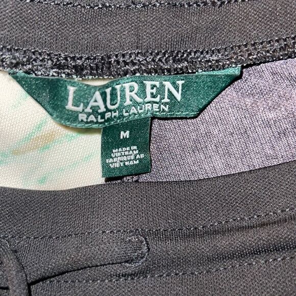 ✨ HP✨Lauren by Ralph Lauren Women's Wide-Leg Tropical-Print Jersey Pants✨ - Picture 4 of 5